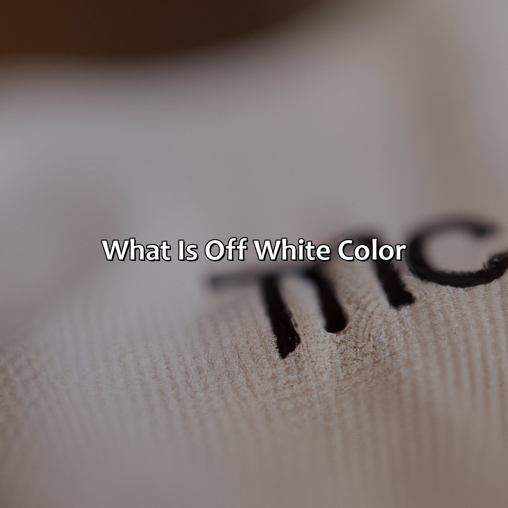 What Is Off White Color - colorscombo.com