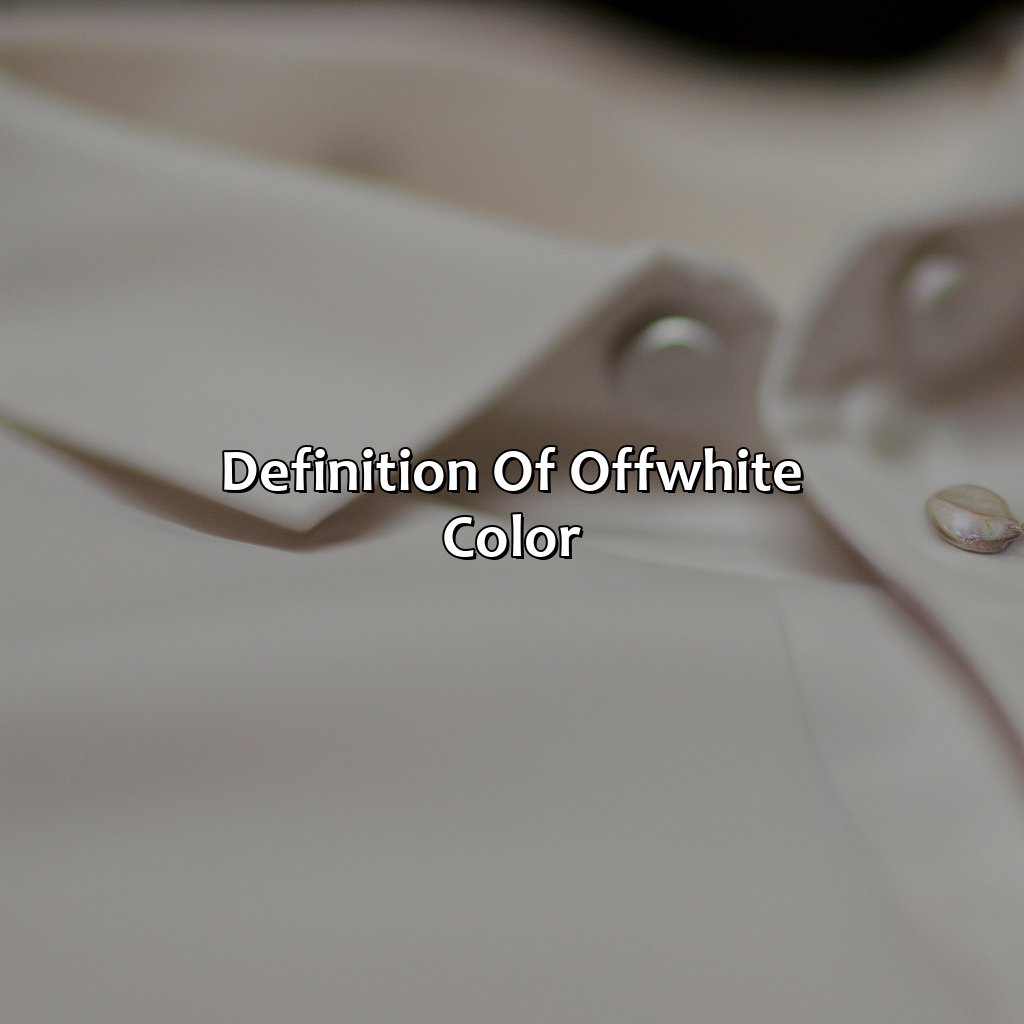 Definition Of Off-White Color  - What Is Off White Color, 