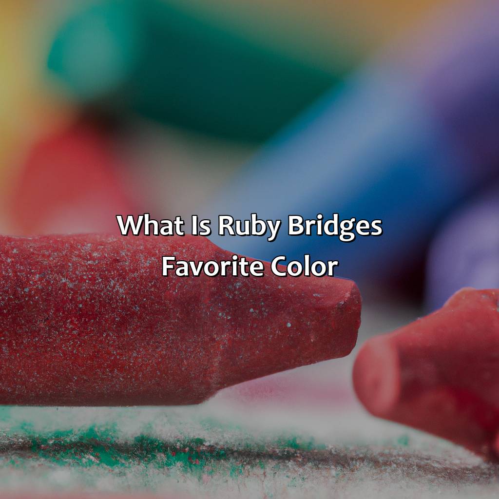 What Is Ruby Bridges Favorite Color - colorscombo.com