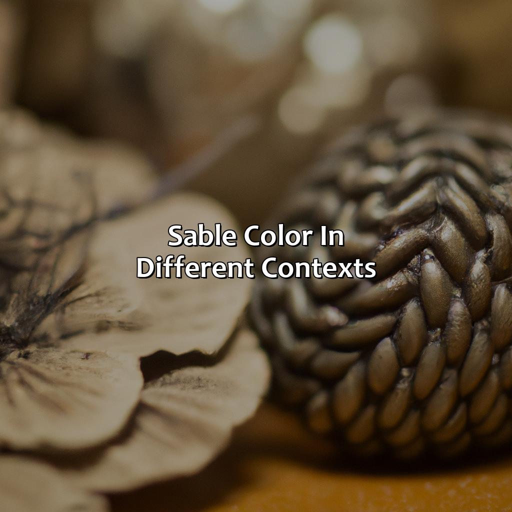 Sable Color In Different Contexts  - What Is Sable Color, 