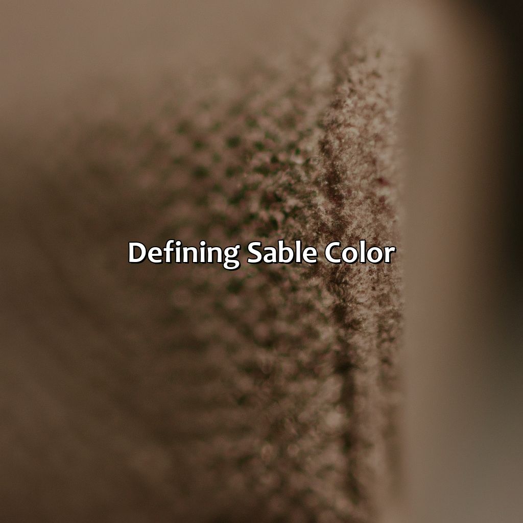 Defining Sable Color  - What Is Sable Color, 