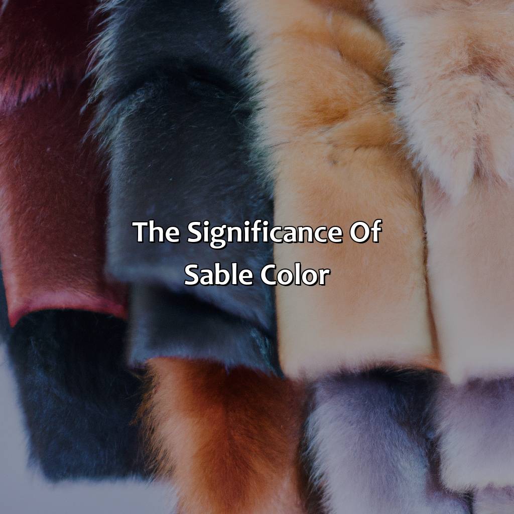 The Significance Of Sable Color  - What Is Sable Color, 