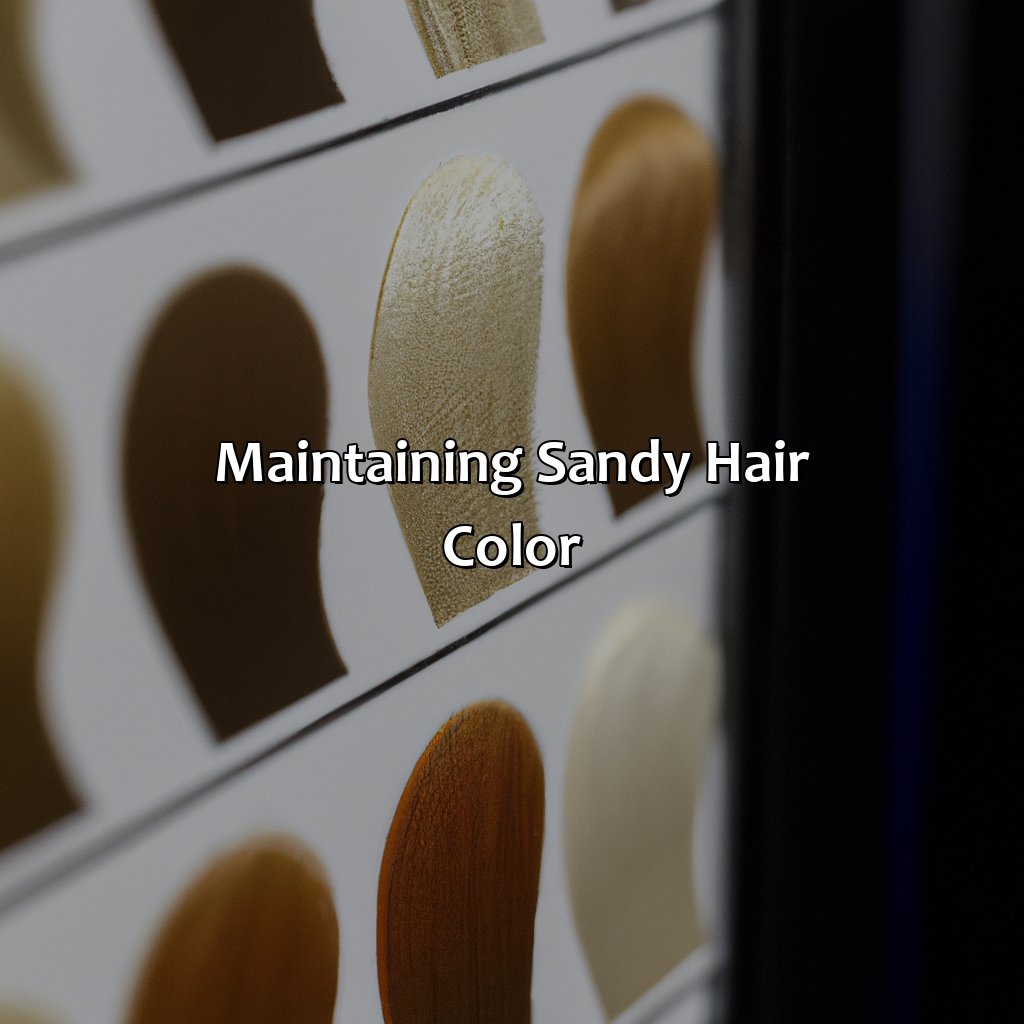 Maintaining Sandy Hair Color  - What Is Sandy Hair Color, 