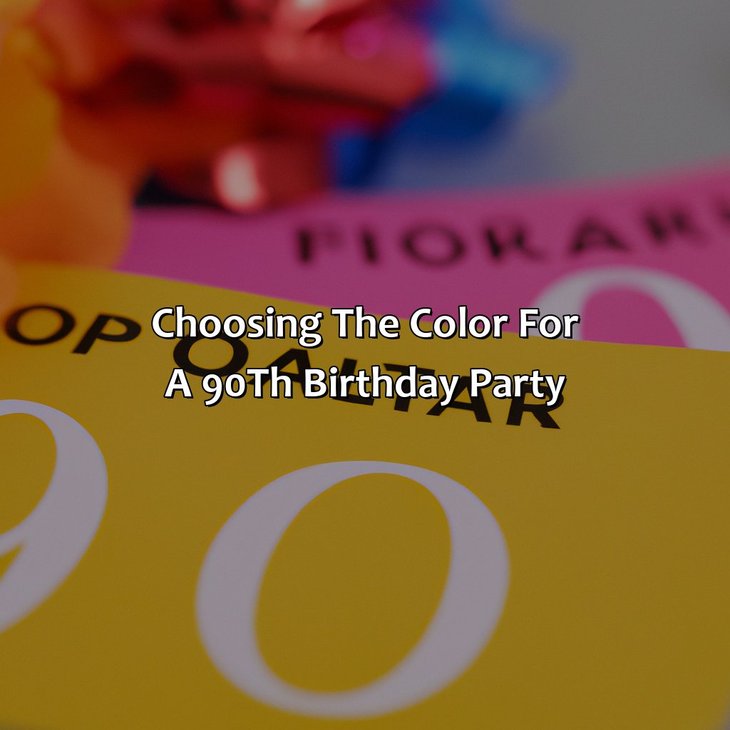 Choosing The Color For A 90Th Birthday Party  - What Is The Color For A 90Th Birthday, 