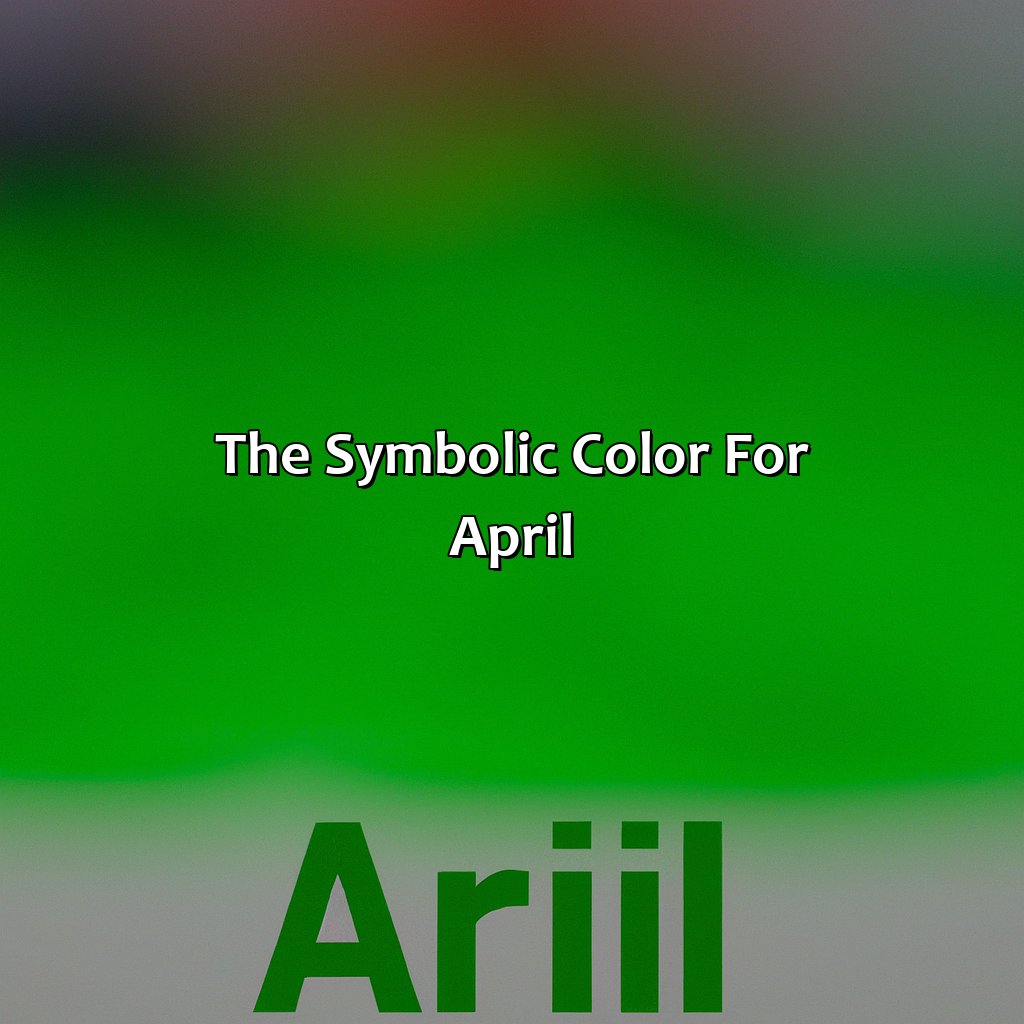 The Symbolic Color For April  - What Is The Color For April, 