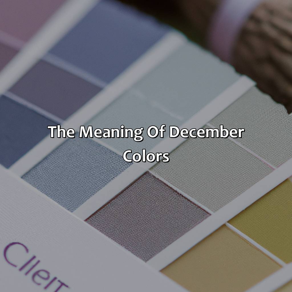 The Meaning Of December Colors  - What Is The Color For December, 