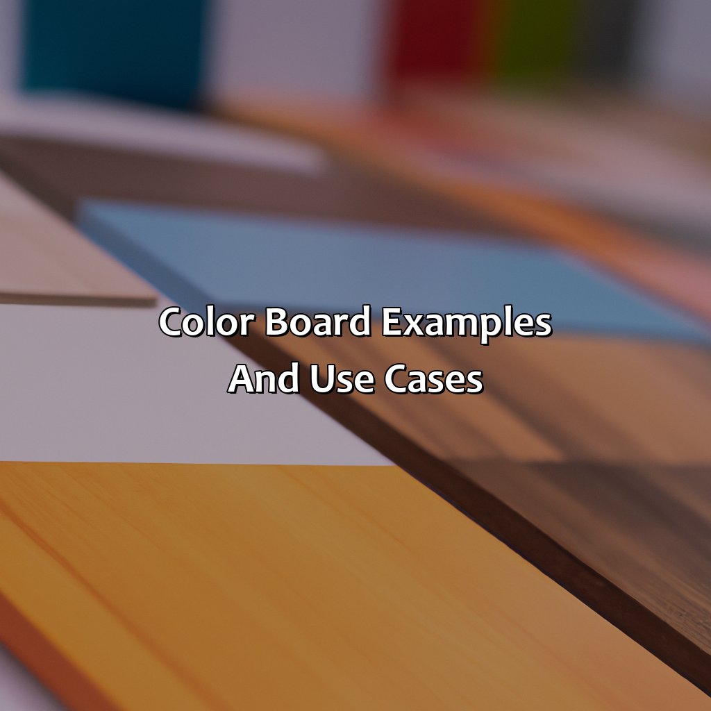 Color Board Examples And Use Cases  - What Is The Concept Of A Color Board?, 