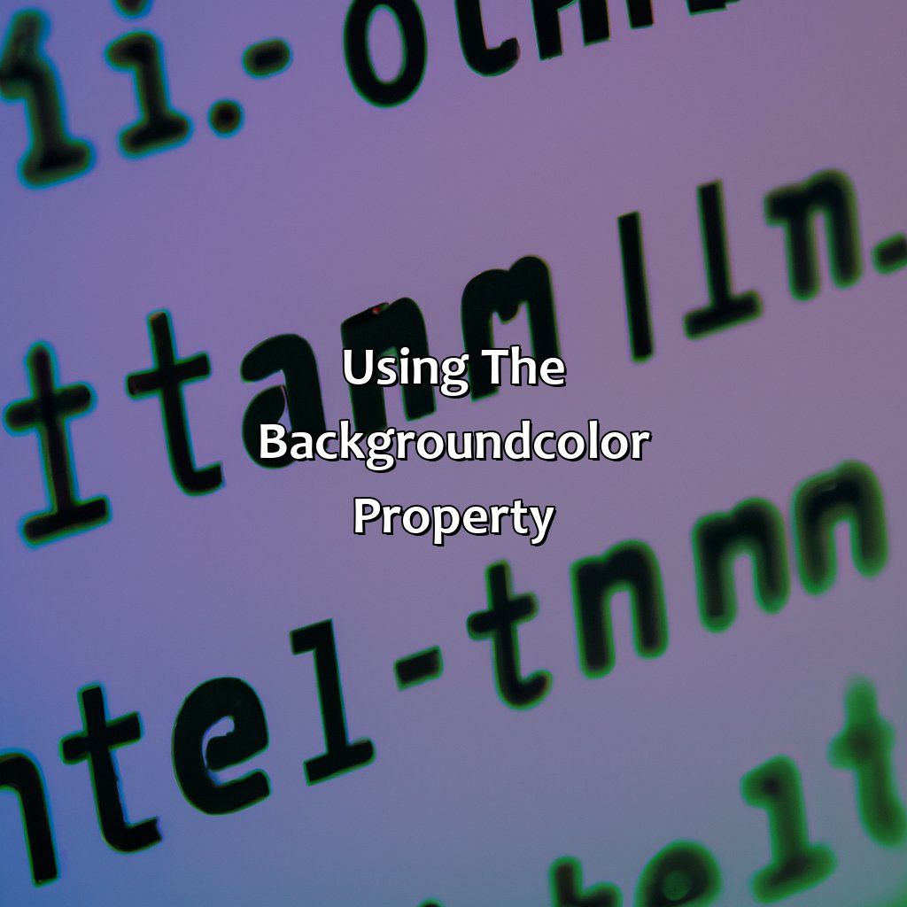 Using The Background-Color Property  - What Is The Correct Html For Adding A Background Color?, 