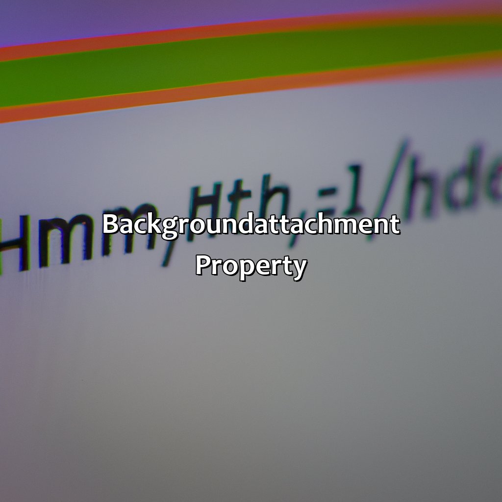 Background-Attachment Property  - What Is The Correct Html For Adding A Background Color?, 