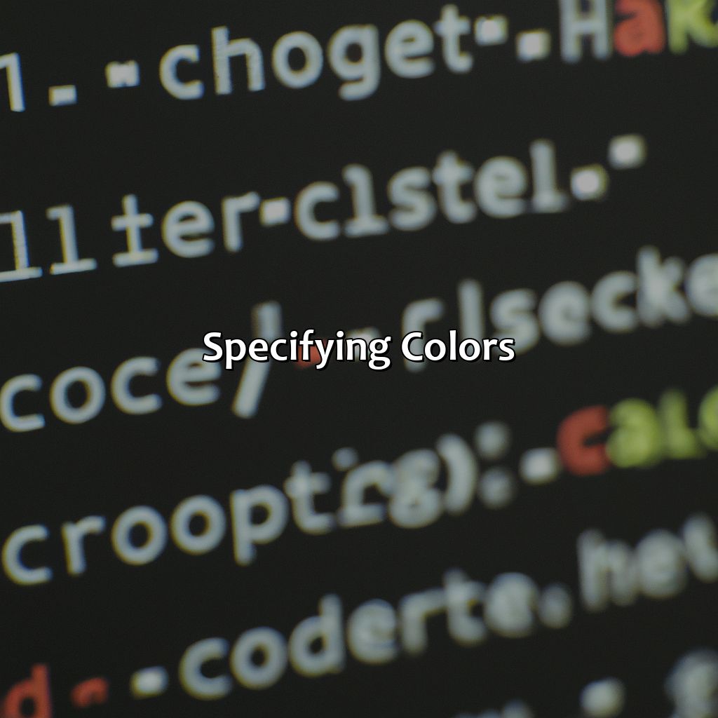 Specifying Colors  - What Is The Correct Html For Adding A Background Color?, 