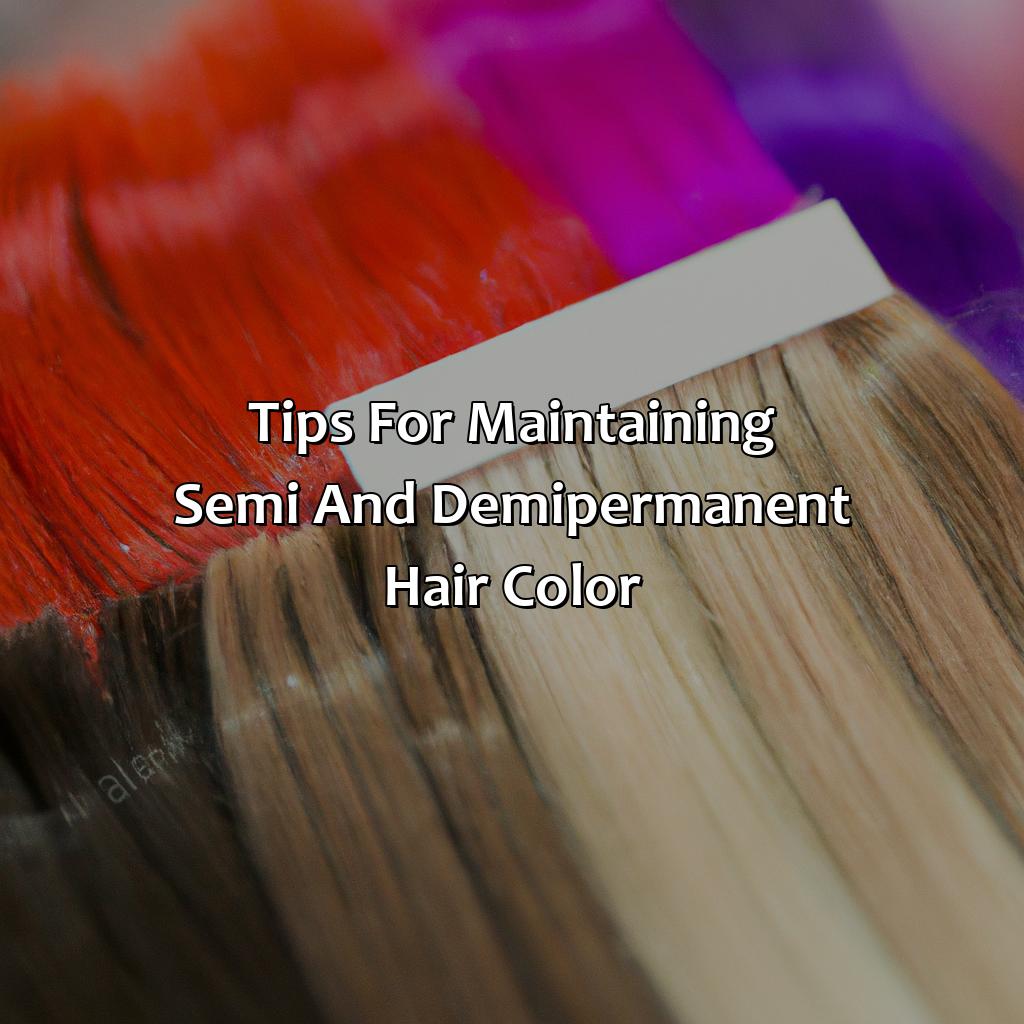 Tips For Maintaining Semi And Demi-Permanent Hair Color  - What Is The Difference Between Semi And Demi-Permanent Hair Color, 