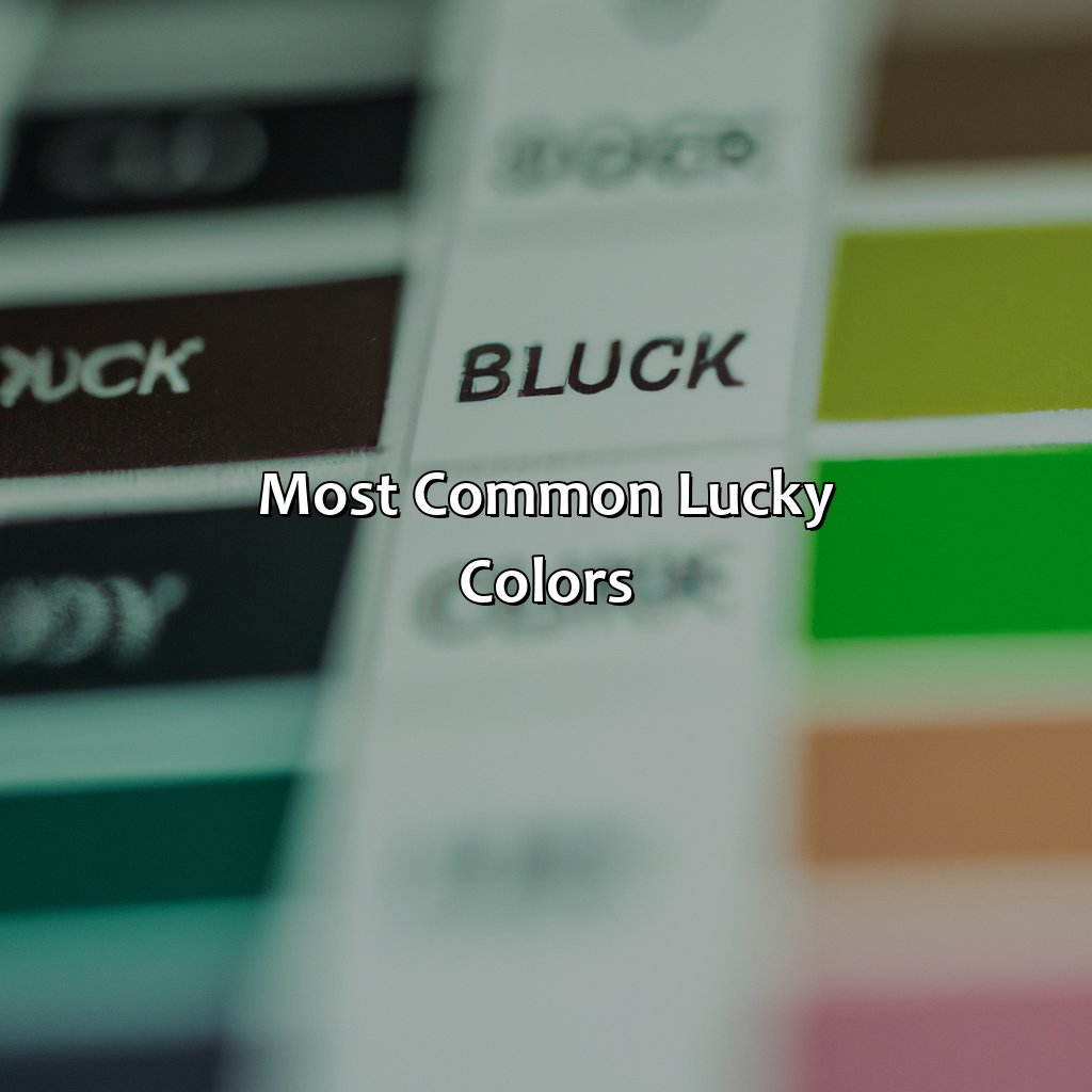 Most Common Lucky Colors  - What Is The Luckiest Color, 