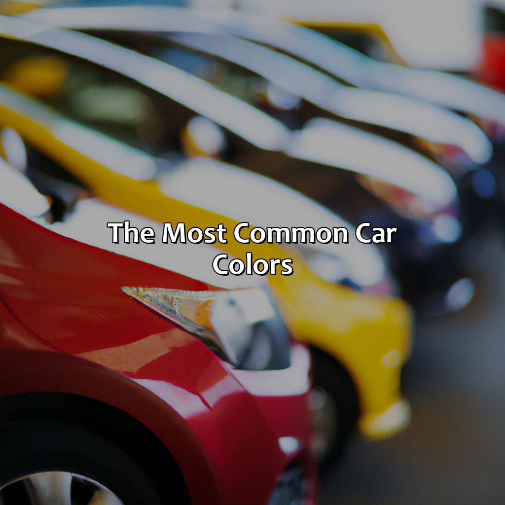 The Most Common Car Colors  - What Is The Most Common Car Color, 
