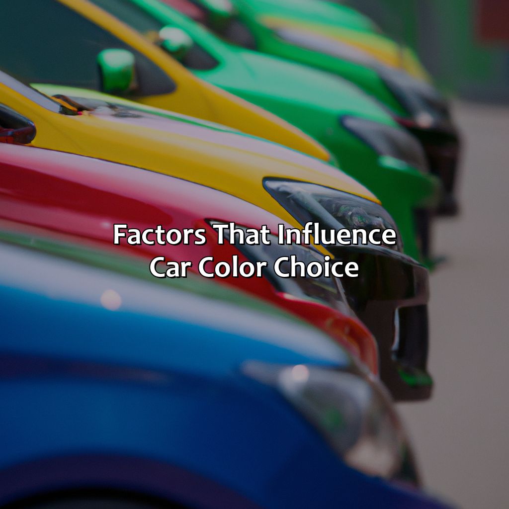 Factors That Influence Car Color Choice  - What Is The Most Common Car Color, 