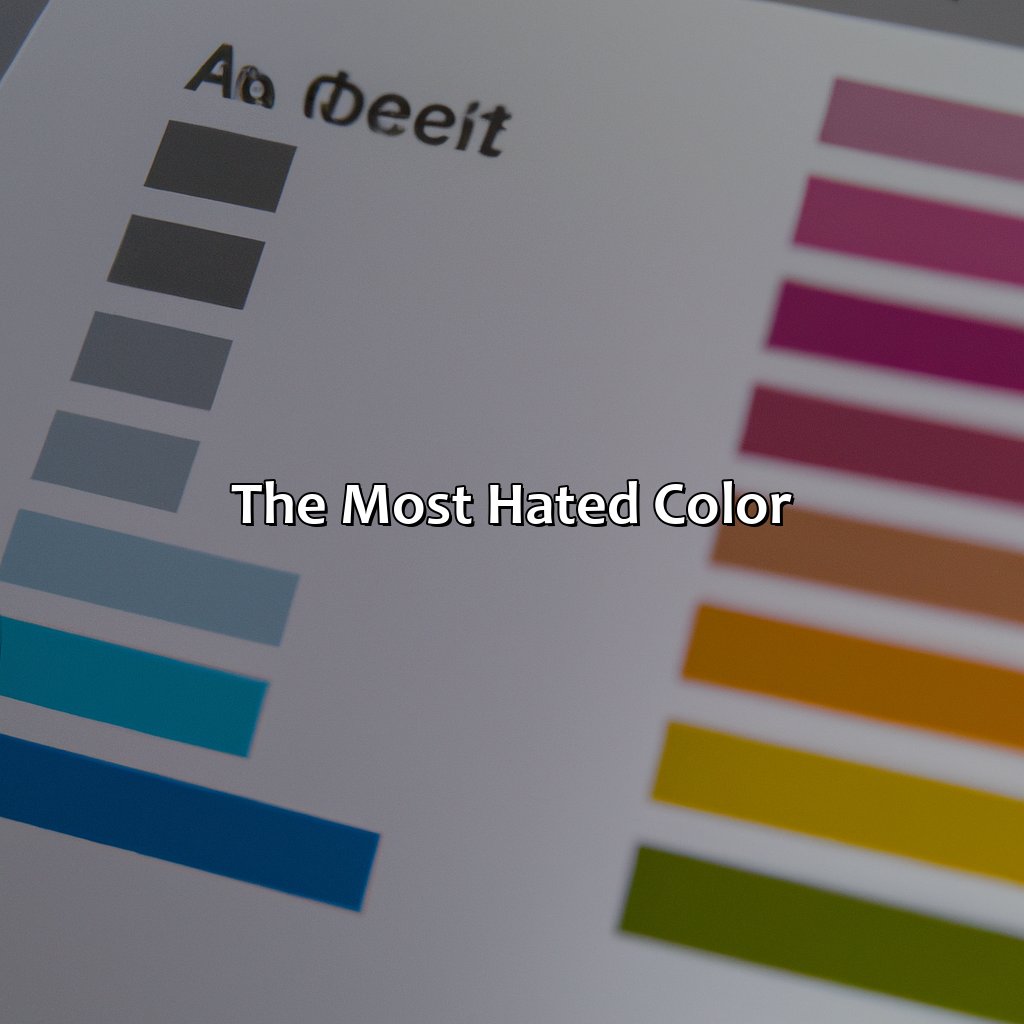 The Most Hated Color  - What Is The Most Hated Color, 