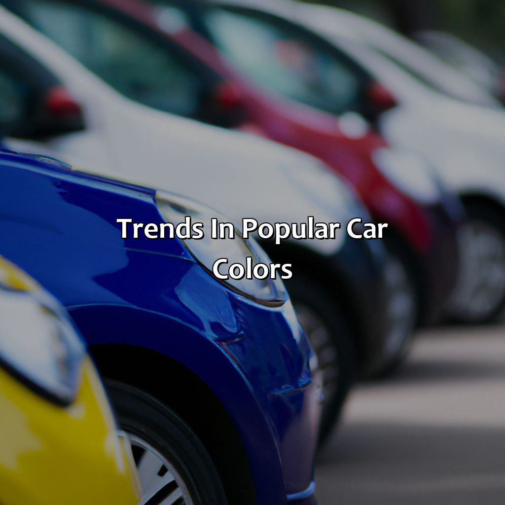 Trends In Popular Car Colors  - What Is The Most Popular Car Color, 