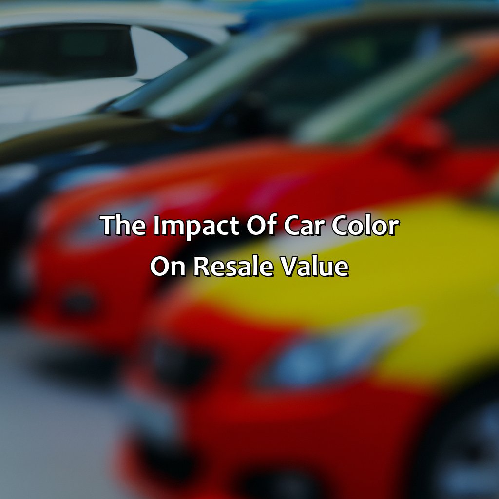 The Impact Of Car Color On Resale Value  - What Is The Most Popular Color Car, 