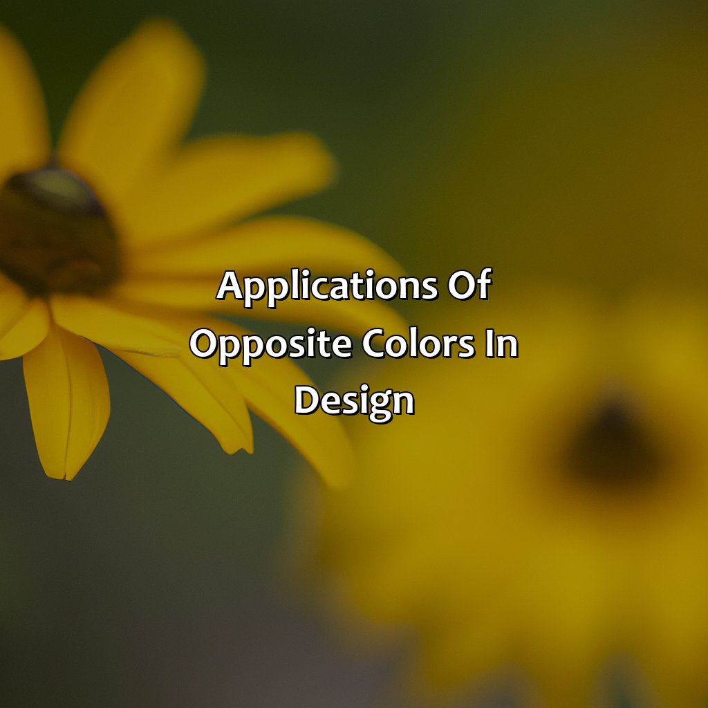 Applications Of Opposite Colors In Design  - What Is The Opposite Color Of Yellow, 