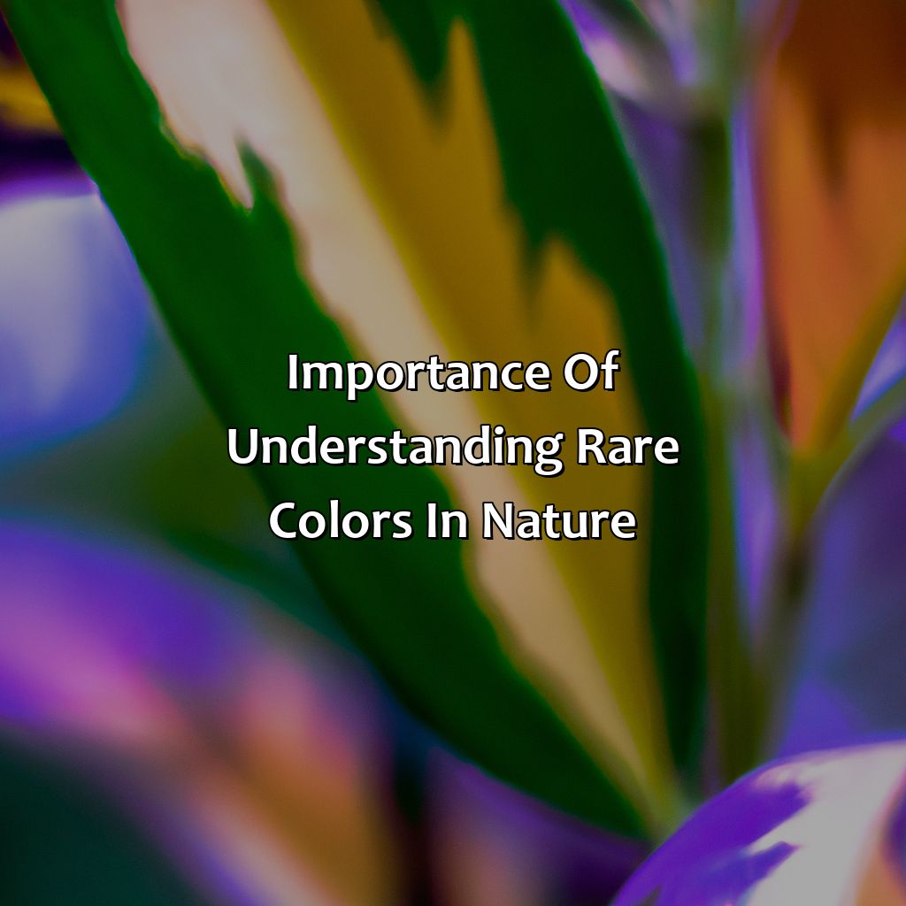 Importance Of Understanding Rare Colors In Nature  - What Is The Rarest Color In Nature, 