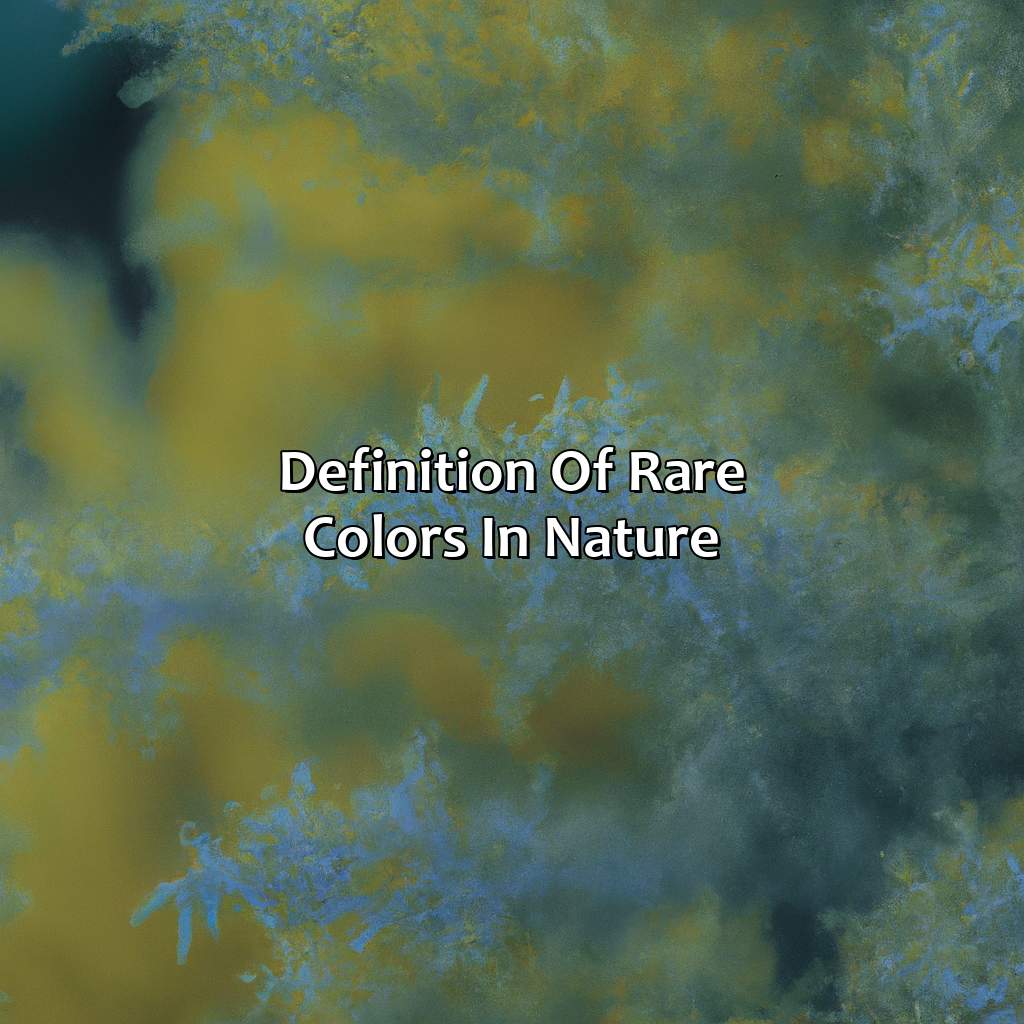 Definition Of Rare Colors In Nature  - What Is The Rarest Color In Nature, 