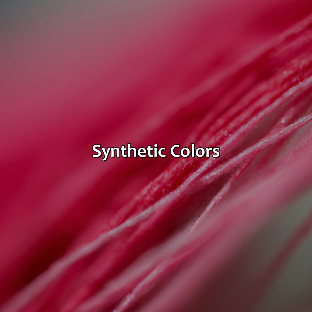 Synthetic Colors  - What Is The Rarest Color In The World, 