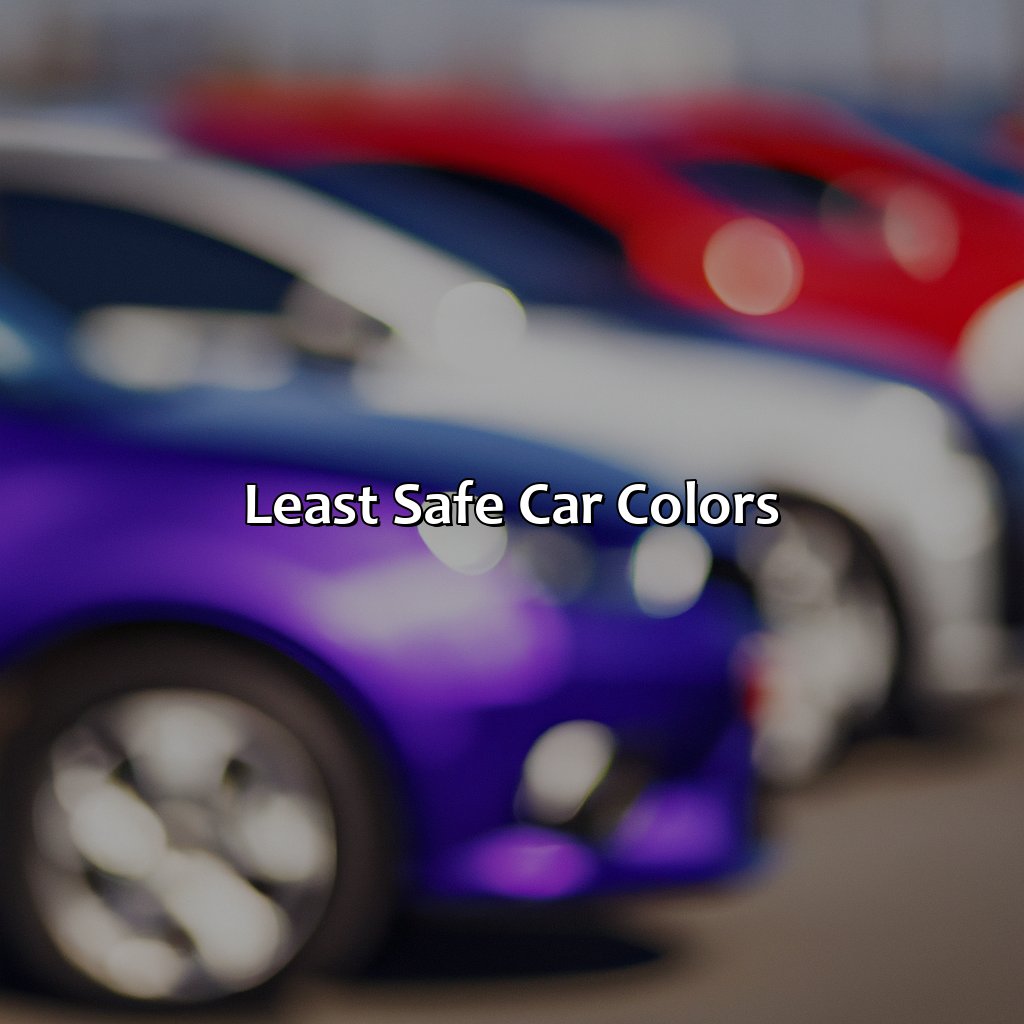 Least Safe Car Colors  - What Is The Safest Car Color, 