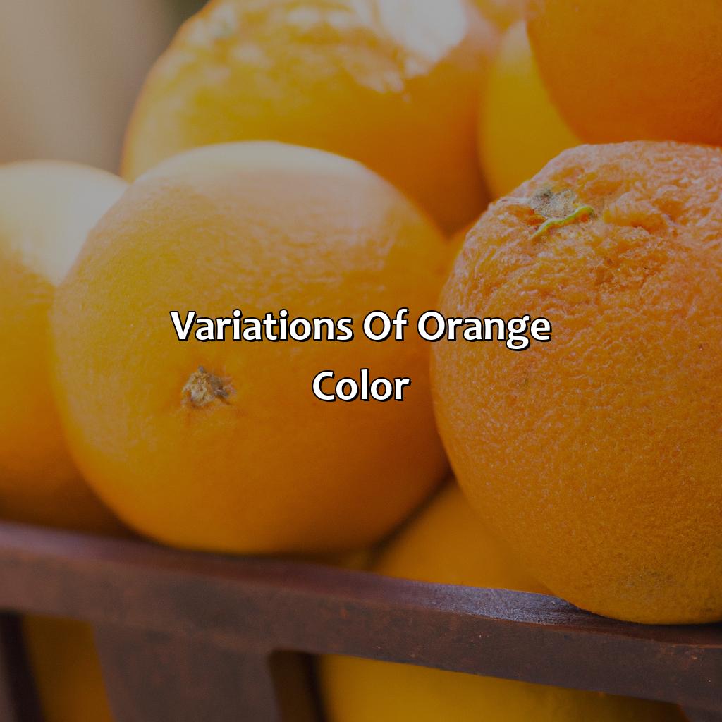 Variations Of Orange Color  - What Makes Orange Color, 