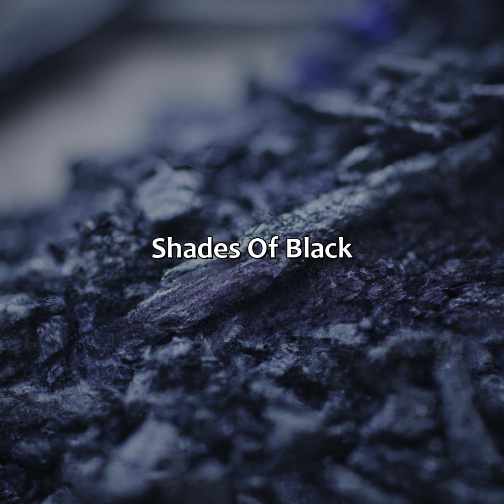 Shades Of Black  - What Makes The Color Black, 