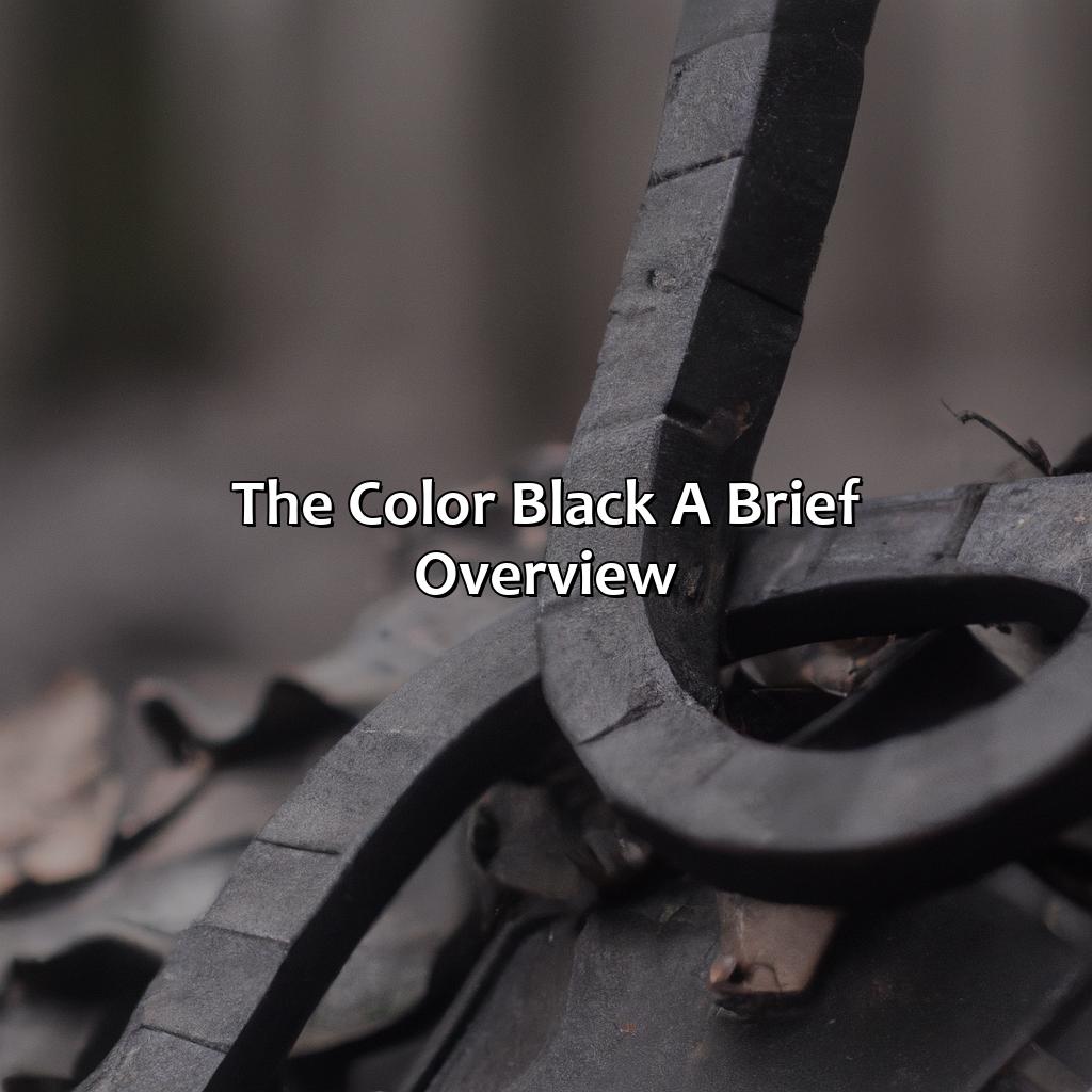 The Color Black: A Brief Overview  - What Makes The Color Black, 