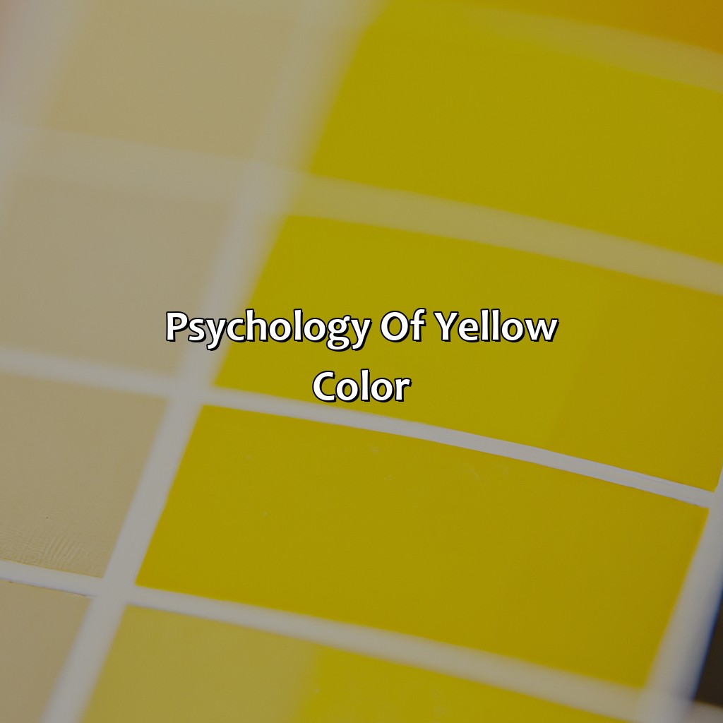 Psychology Of Yellow Color  - What Makes Yellow Color, 