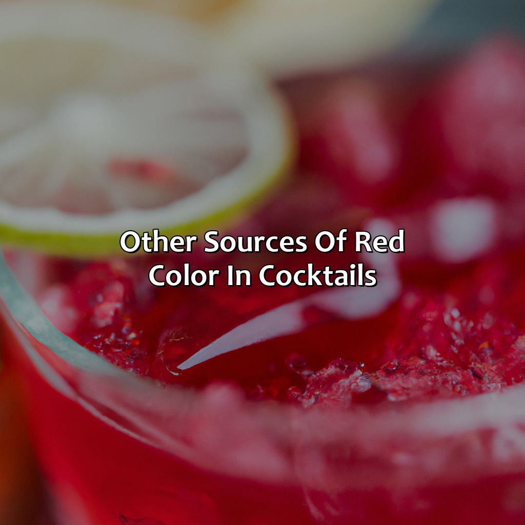 Other Sources Of Red Color In Cocktails  - What Provides The Red Color In A Tequila Sunrise?, 