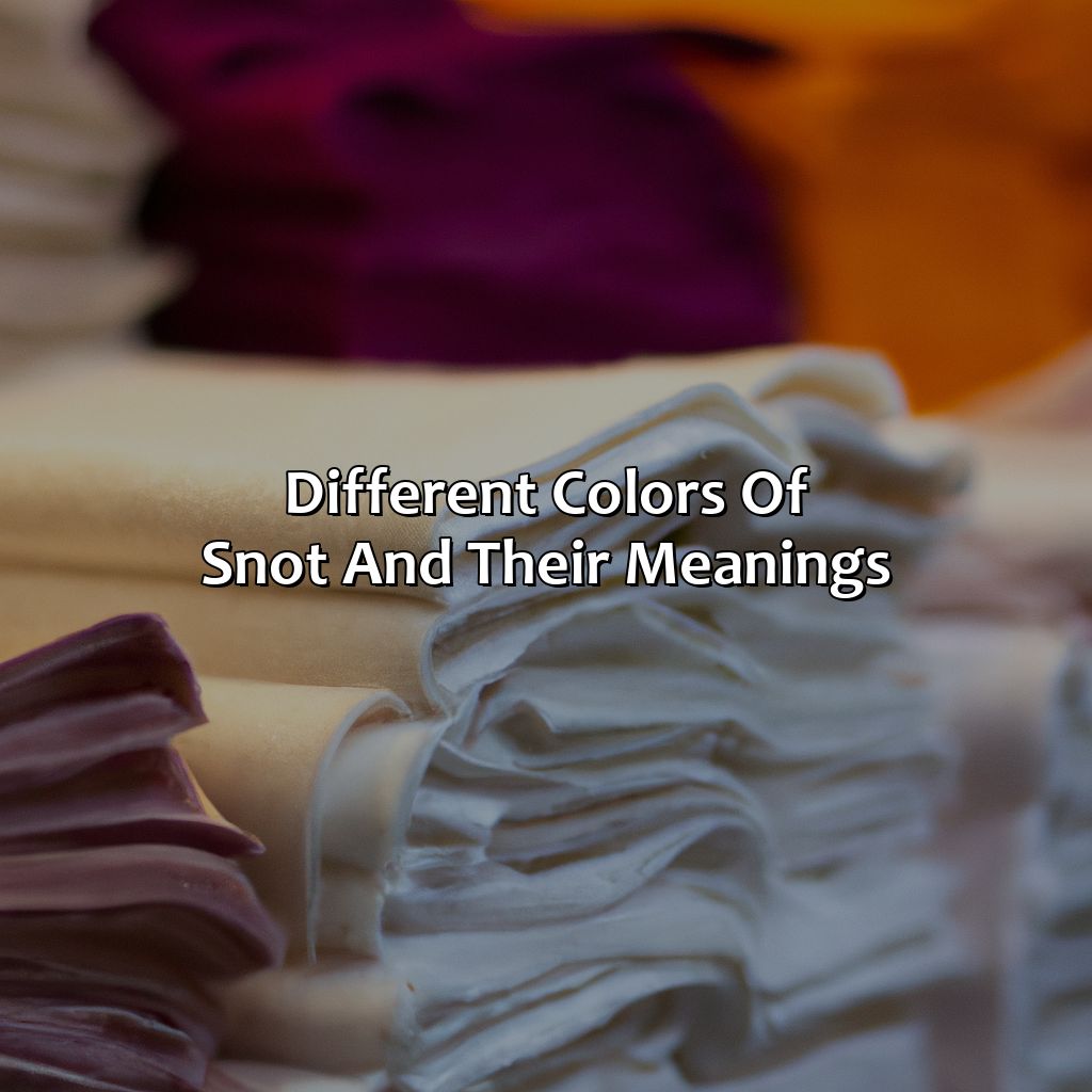What The Color Of Your Snot Means - colorscombo.com
