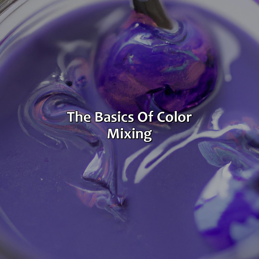The Basics Of Color Mixing  - What Two Color Make Purple, 