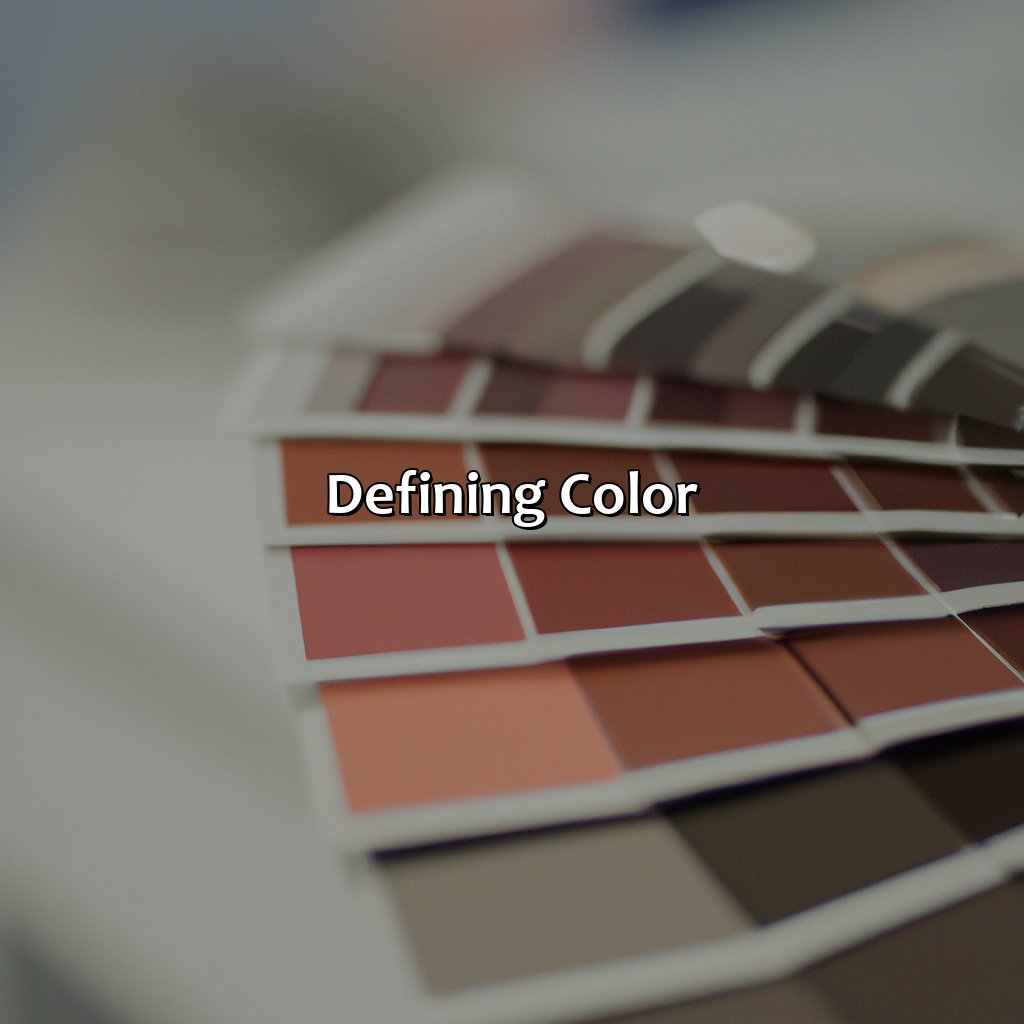Defining Color  - What Was The First Color, 
