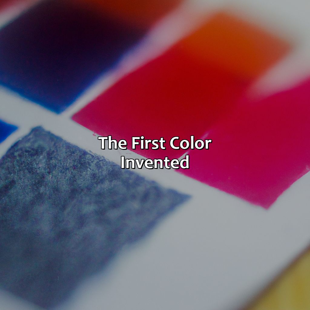 The First Color Invented  - What Was The First Color Invented, 
