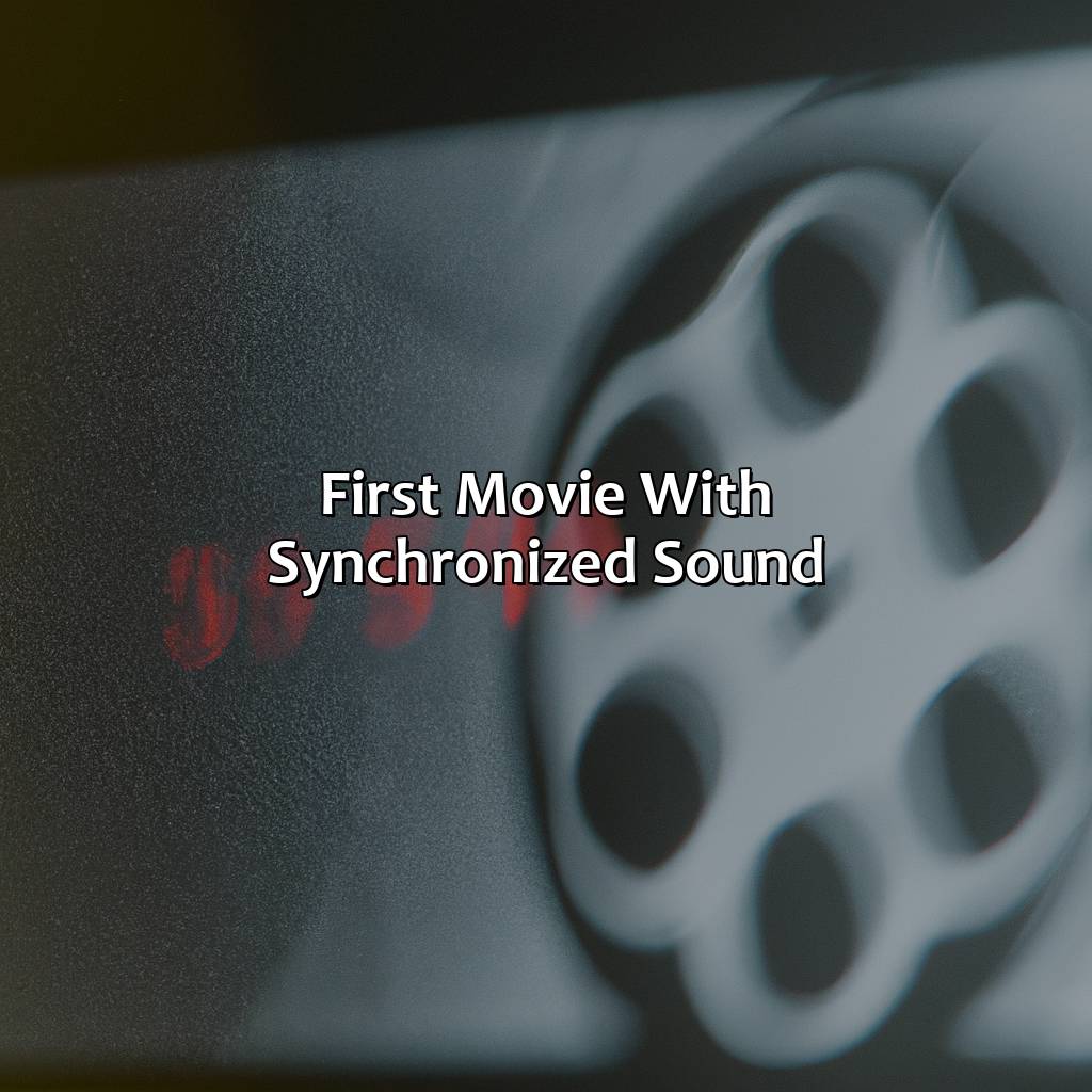 First Movie With Synchronized Sound - What Was The First Movie In Color And Sound, 