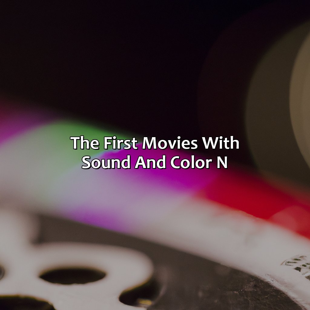 The First Movies With Sound And Color \N - What Was The First Movie With Sound And Color, 