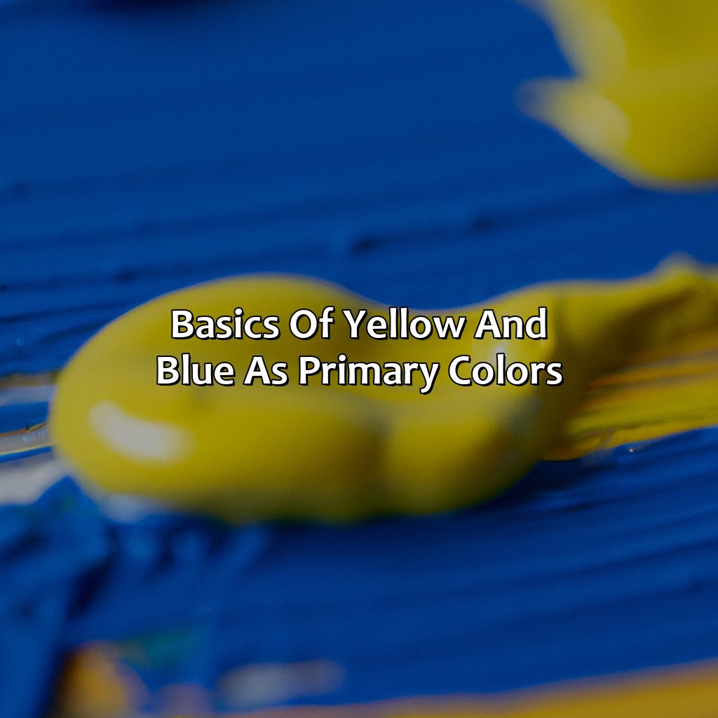 Basics Of Yellow And Blue As Primary Colors  - Yellow And Blue Is What Color, 