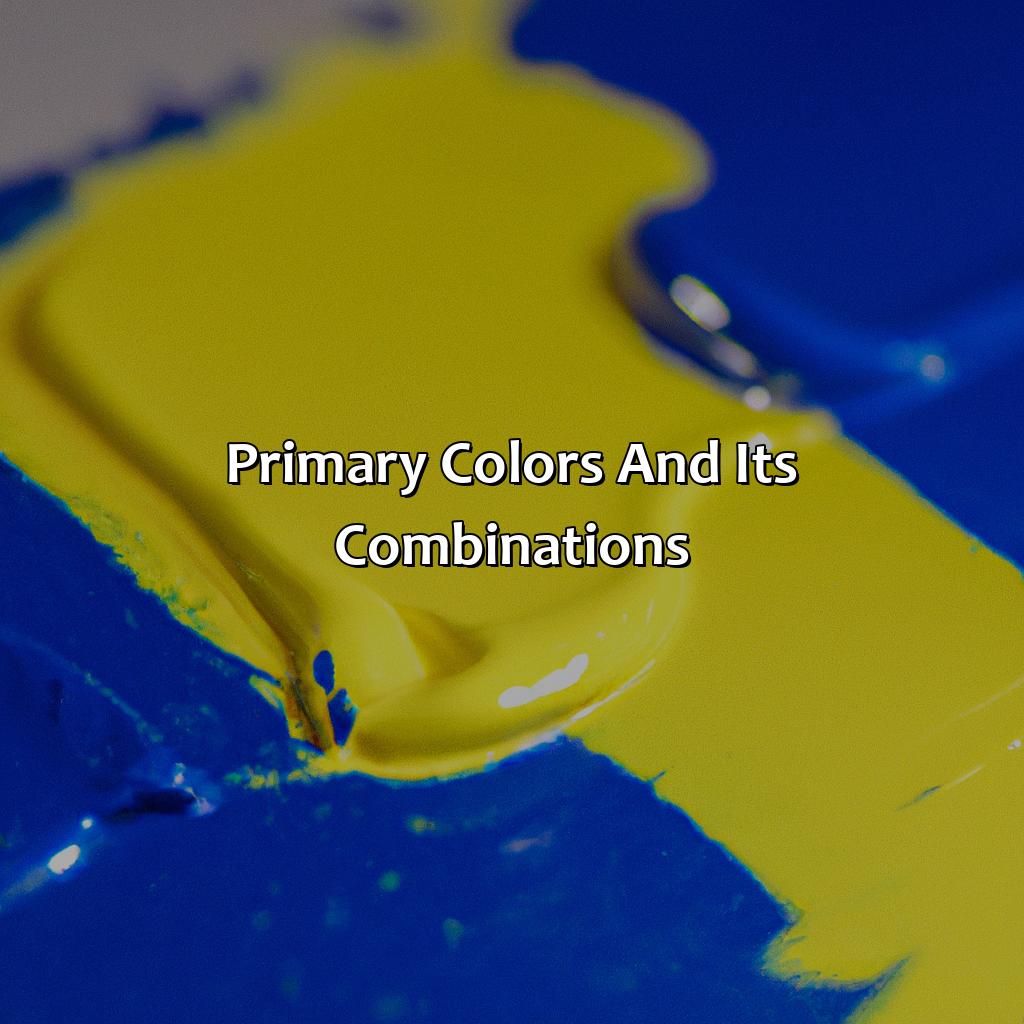Primary Colors And Its Combinations  - Yellow And Blue Makes What Color, 
