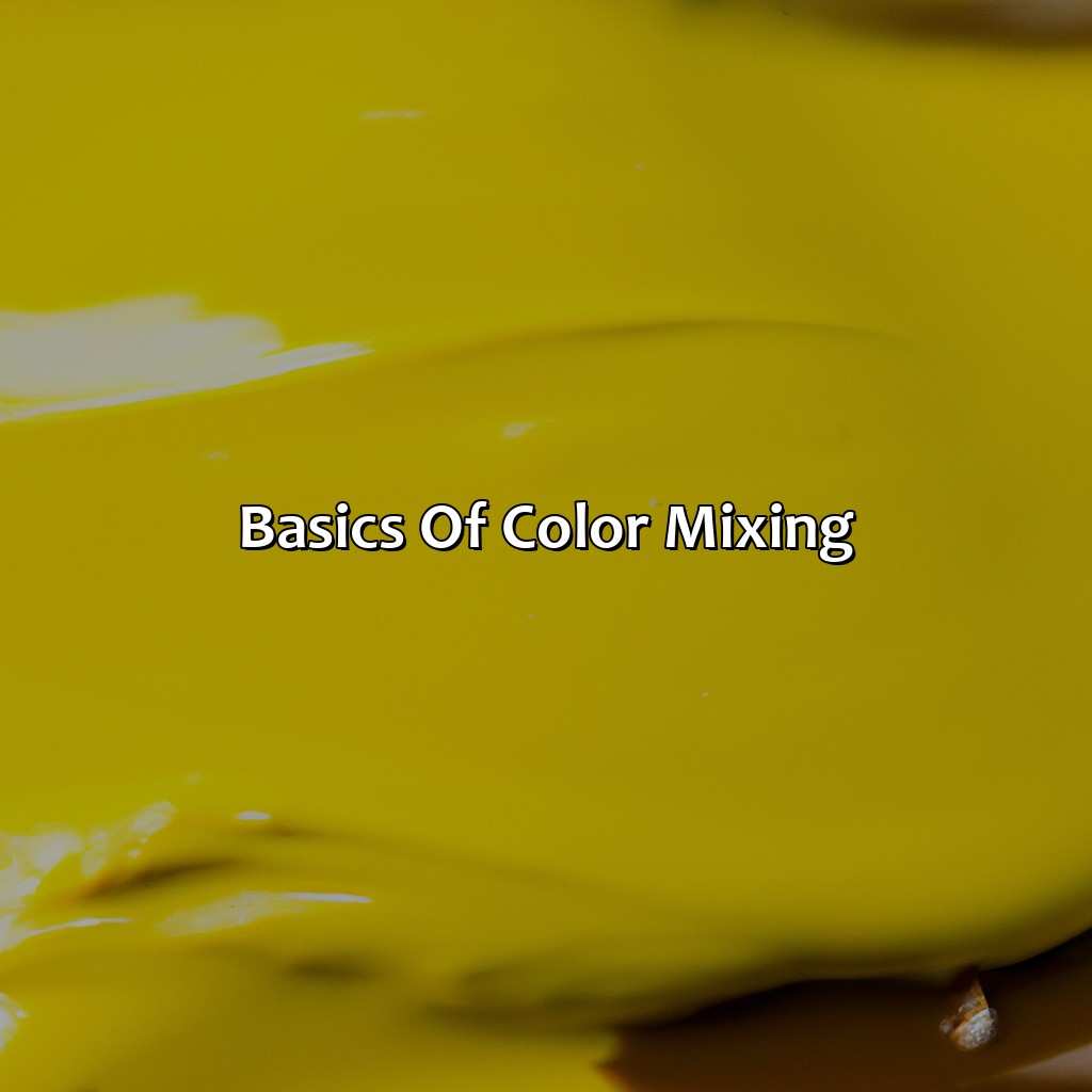 Basics Of Color Mixing  - Yellow And Brown Make What Color, 