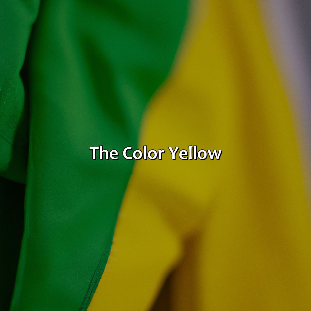 The Color Yellow  - Yellow And Dark Green Is What Color, 
