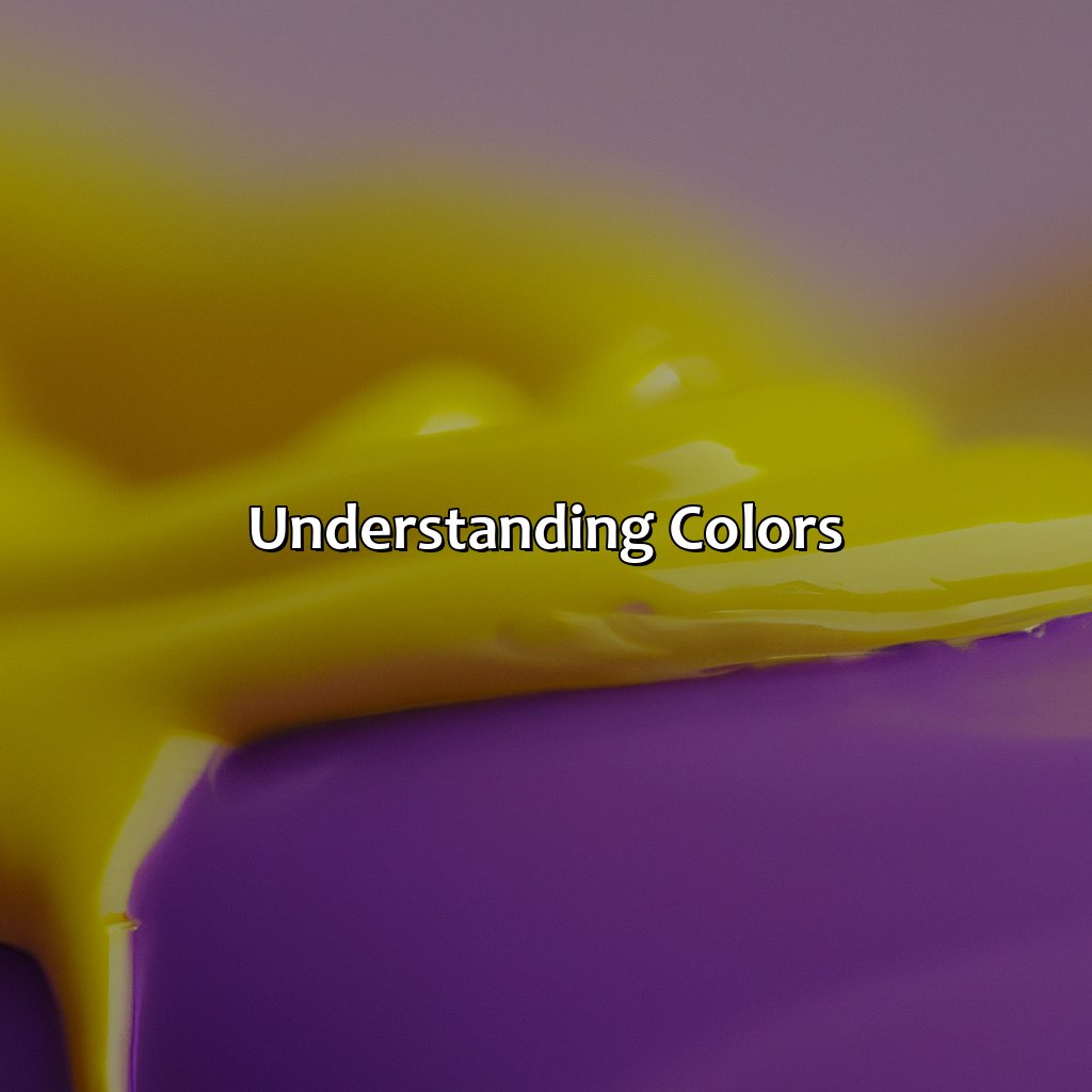 Understanding Colors  - Yellow And Purple Make What Color, 
